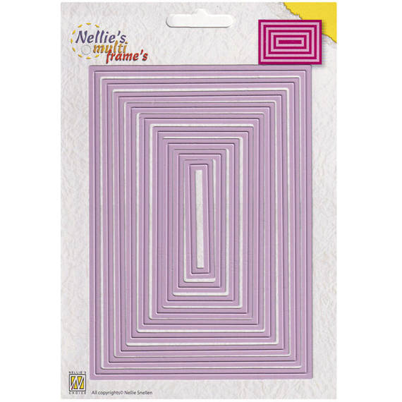 NELLIES Stanzform Präge Stanzschablone Scrapbooking Cutting Die, Rechteck 120