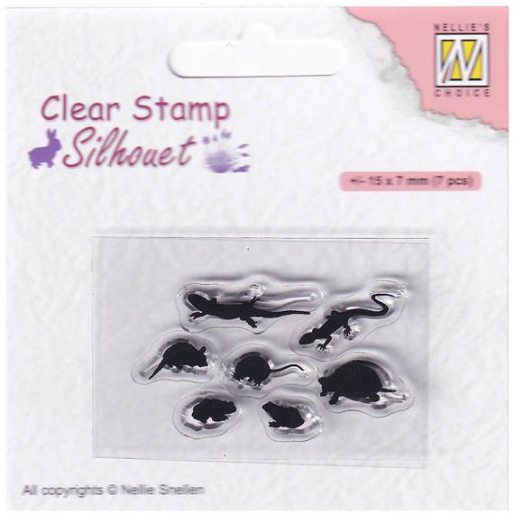 NELLIE'S Transparent Acryl Stempel Motivstempel Clear Stamp -  Kleintiere