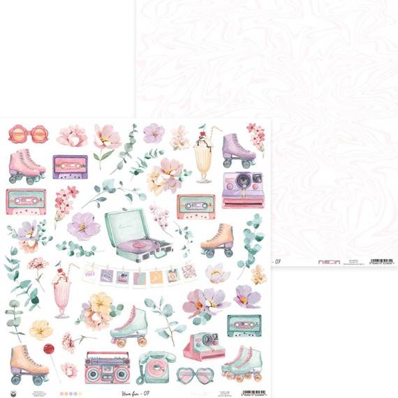 P13 30,5x30,5cm doppelseitig Scrapbooking Paper Designpapier 240g, Have Fun 07