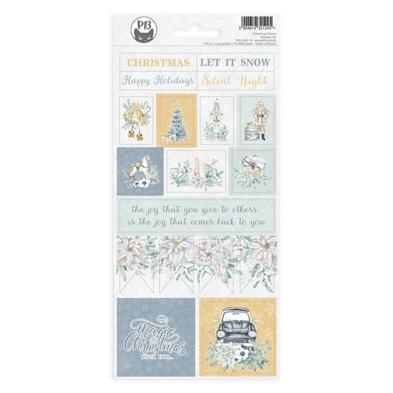 P13 Craft AUFKLEBER Dekor Stickers für Bullet Journal Scrapbooking, Christmas Charm 02