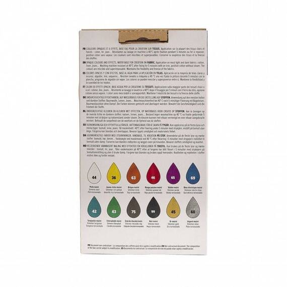 PEBEO - Farbe für Textil 12 x 20ml - Opaque