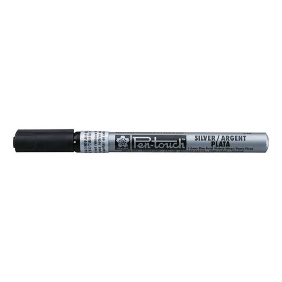 PEN-TOUCH Stift fein 1mm Silber - Silber