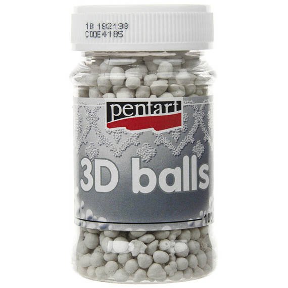 PENTART 3D Kugeln groß - Mikroperlen zum Basteln - 100ml  