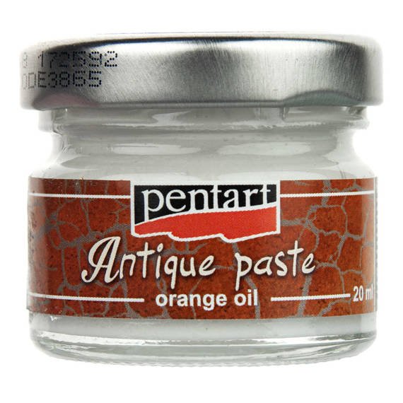 PENTART - Alterungspaste, Patinating Pasta, Antique pasteDecoupage - weiß 20ml 