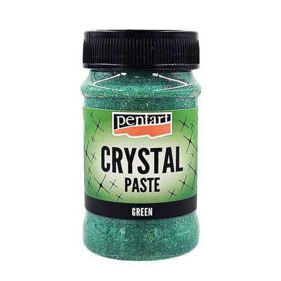 PENTART Crystal PASTE Kristallpaste Basteln Glitzergrün 100 ml 
