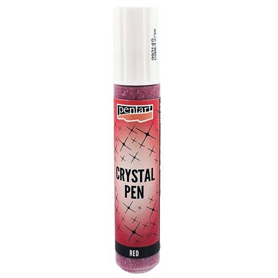 PENTART Crystal PEN Kristallpaste im Stift Basteln brokatrot 100 ml 