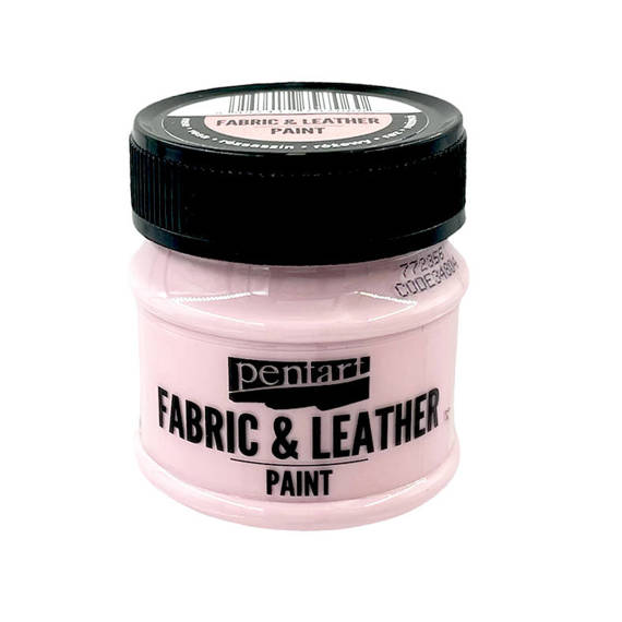 PENTART - Farbe für Textil und Leder - rosa 50 ml 