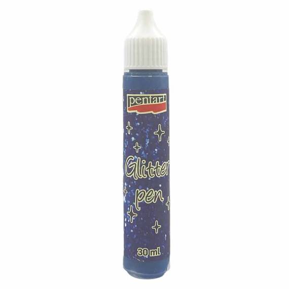 PENTART - Glitzerstift Konturierung - Glitter pen - blau/blue 30ml