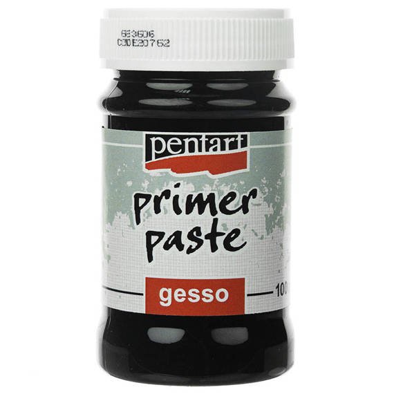 PENTART Primer Paste Gesso Grundierung Decoupage schwarz 100ml, 20762