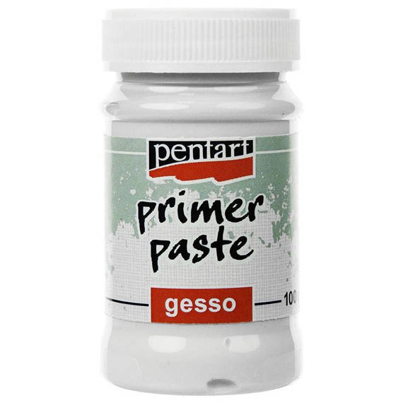 PENTART Primer Paste Gesso Grundierung Decoupage weiß 100ml, 20761