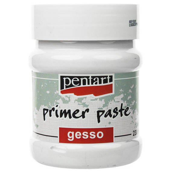 PENTART Primer Paste Gesso Grundierung Decoupage weiß 230ml, 20763