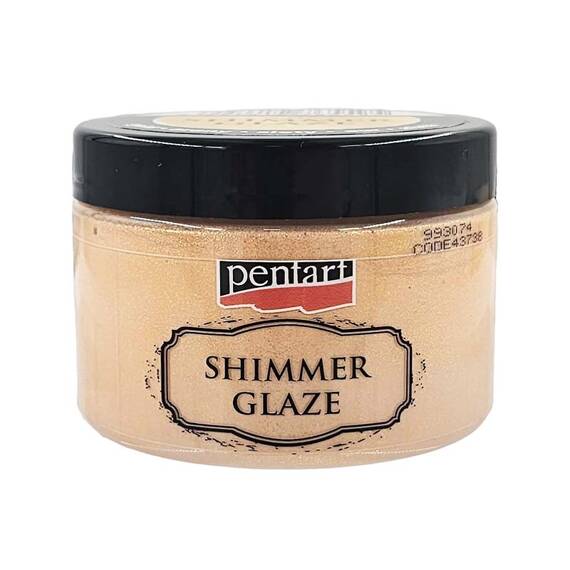 PENTART SHIMMER GLAZE Schimmer-Glasur paste Basteln Gold 150 ml 