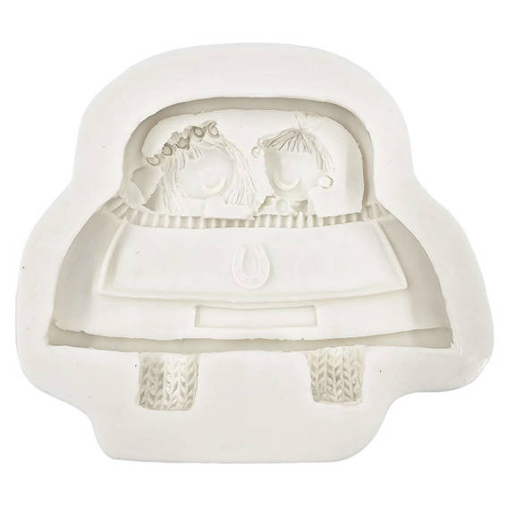 PENTART SILIKONFORM Mold Abformen Gießen Mould, Just Married Auto