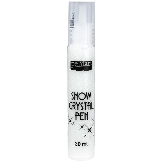 PENTART - Schneepaste mit Glitzer - Snow Crystal Pen - Filzstift - 30 ml