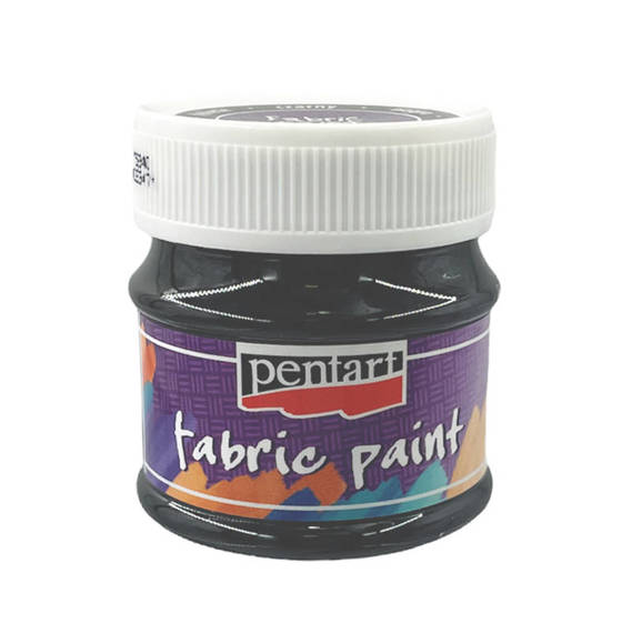 PENTART Stoffmalfarbe - schwarz  50 ml 