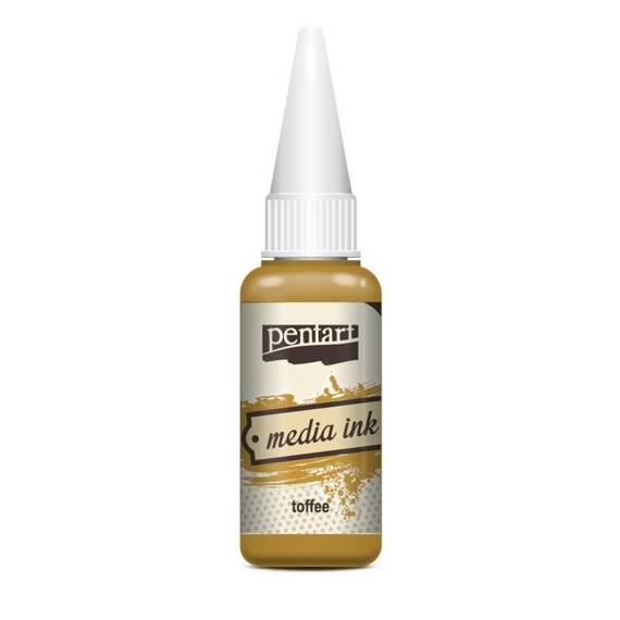 PENTART - Tinte auf Alcoholbasis - Media Ink - Toffee 20ml