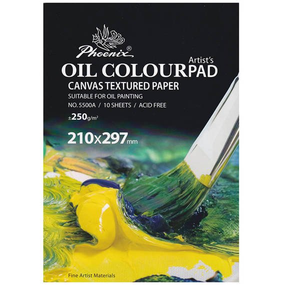 PHOENIX Ölfarbenblock  Oil Colour Pad 250 g - A4, 10 Blatt