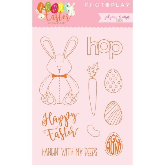 PHOTO PLAY Transparent Stempel Motivstempel - Hoppy Easter Fotospiele Osterhase