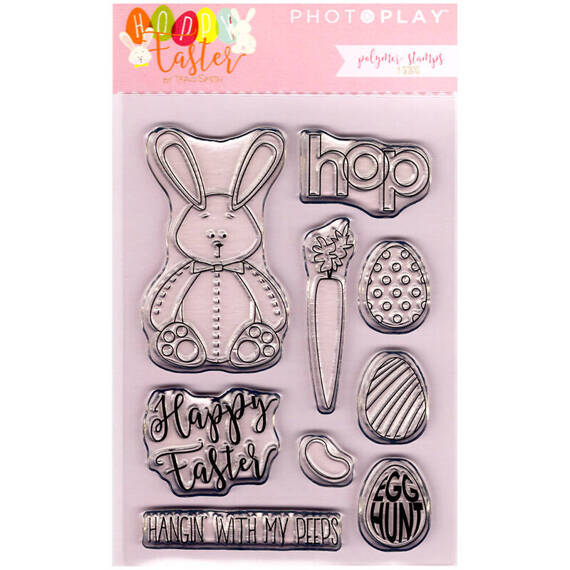 PHOTO PLAY Transparent Stempel Motivstempel - Hoppy Easter Fotospiele Osterhase