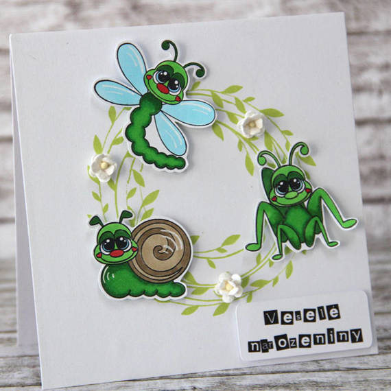 PINK & MAIN - Transparent Stempel Motivstempel Clear Stamp  - Buggy Insekten
