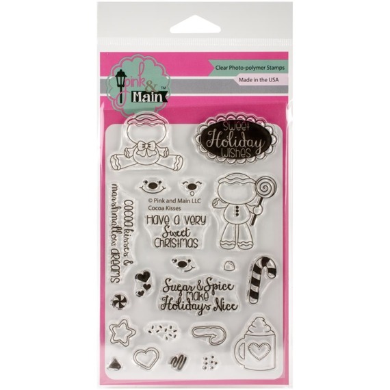 PINK & MAIN - Transparent Stempel Motivstempel Clear Stamp - Cocoa Kisses Kakao-Lebkuchenmann