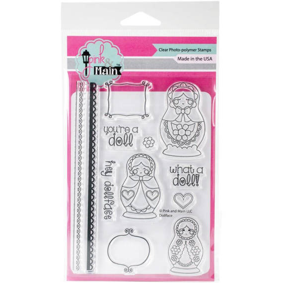 PINK & MAIN - Transparent Stempel Motivstempel Clear Stamp - Dollface matryoshkas
