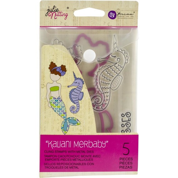 PRIMA Stanzform Präge Stanzschablone Cutting Die + Stempel - Kaliani Merbaby - Julie Nutting