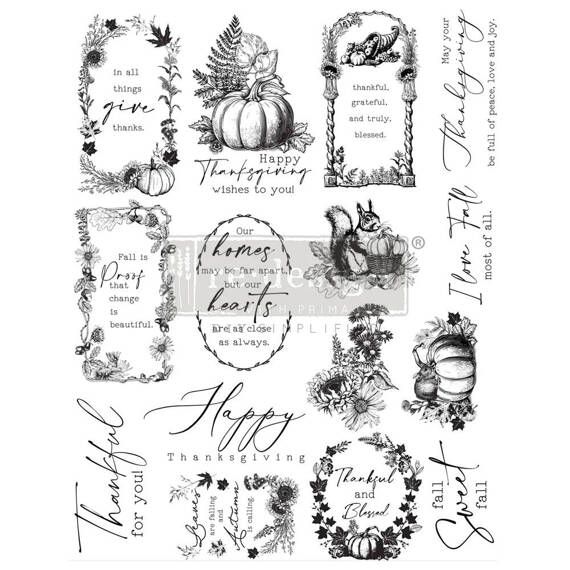 PRIMA -  Transparenter Stempel  CLEAR STAMP - Fall Sweet Fall