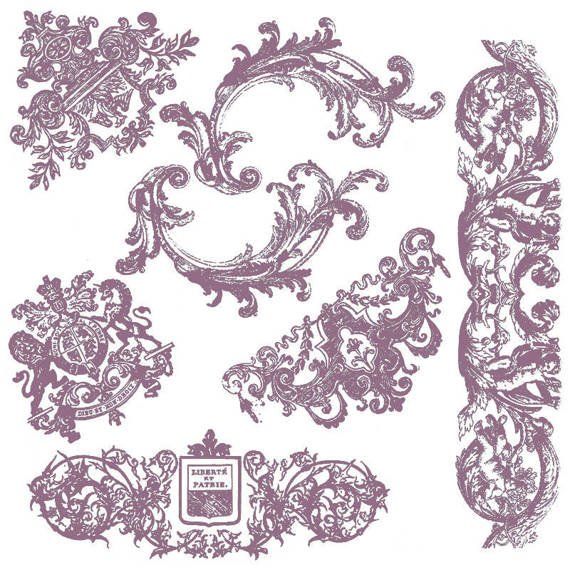 PRIMA - Transparenter Stempel Clear Stamps Chateau De Maisons Drall-Ornamente