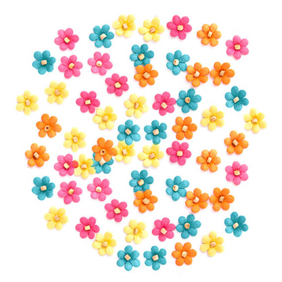 Papierblumen 1cm 60Stück - DPCraft