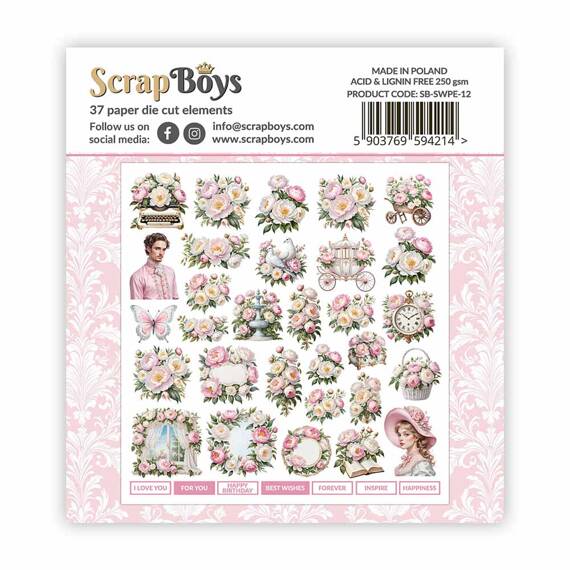 Papierelemente - SCRAPBOYS - Sweet Peonies 