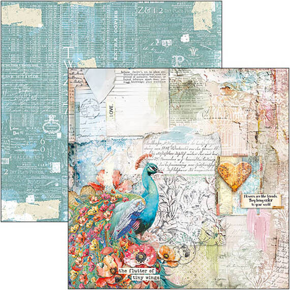 Papierset doppelseitig Scrapbooking Papier 20x20cm - Ciao Bella - Majestic Dream