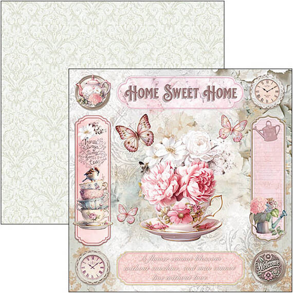 Papierset doppelseitig Scrapbooking Papier 20x20cm - Ciao Bella - Timeless Moments