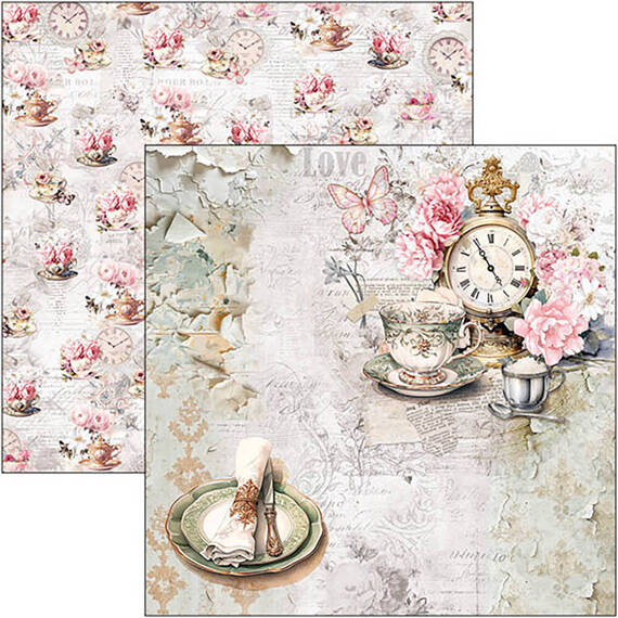 Papierset doppelseitig Scrapbooking Papier 20x20cm - Ciao Bella - Timeless Moments