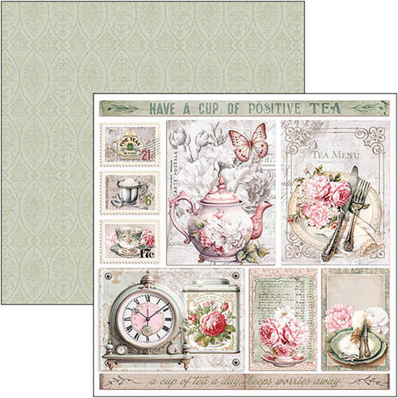 Papierset doppelseitig Scrapbooking Papier 20x20cm - Ciao Bella - Timeless Moments