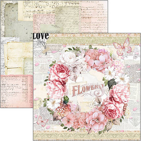 Papierset doppelseitig Scrapbooking Papier 20x20cm - Ciao Bella - Timeless Moments