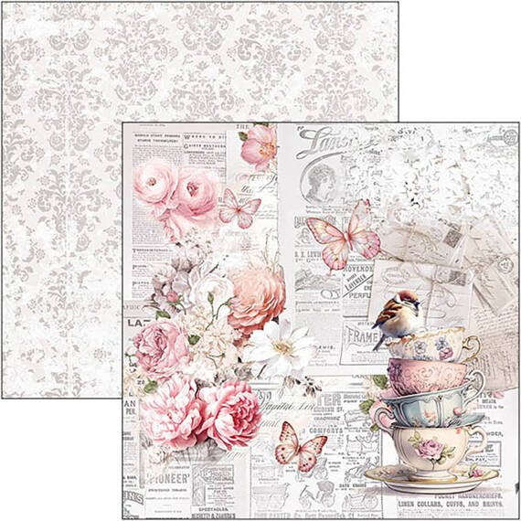 Papierset doppelseitig Scrapbooking Papier 20x20cm - Ciao Bella - Timeless Moments