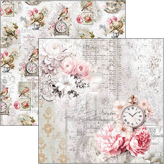 Papierset doppelseitig Scrapbooking Papier 20x20cm - Ciao Bella - Timeless Moments