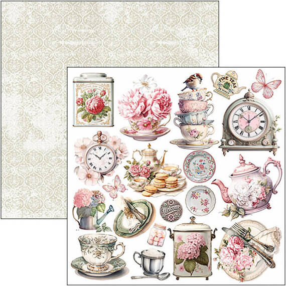 Papierset doppelseitig Scrapbooking Papier 20x20cm - Ciao Bella - Timeless Moments