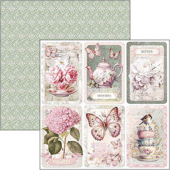 Papierset doppelseitig Scrapbooking Papier 20x20cm - Ciao Bella - Timeless Moments