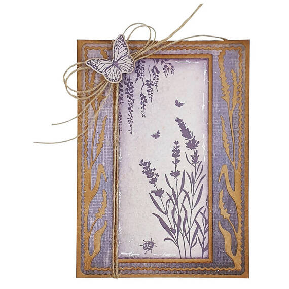 Papierstanze - StudioLight - Cardshape Rahmen mit Lavendel