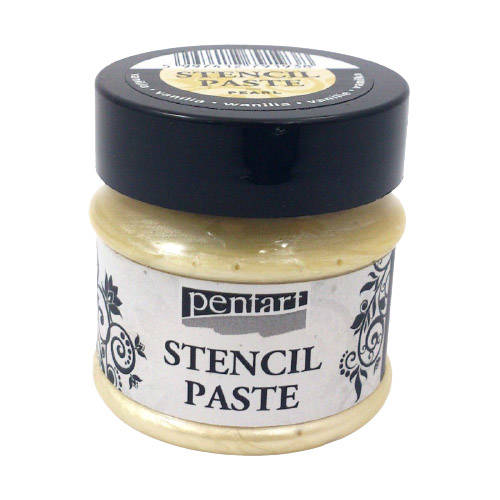 Perlenschablonenpaste - Schablonenpaste - PENTART - Vanille / Vanille 50ml