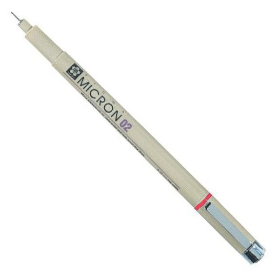 Pigma Micron 02 - Rot 0,3mm - Sakura - Rot dünner Stift