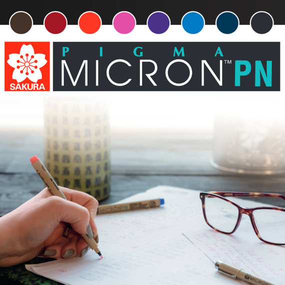 Pigma Micron PN Thin Pen - Schwarz - Schwarz