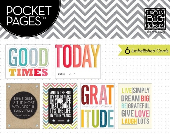 Pocket Pages Karten - Dankbarkeit - Ich &amp; meine großen Ideen