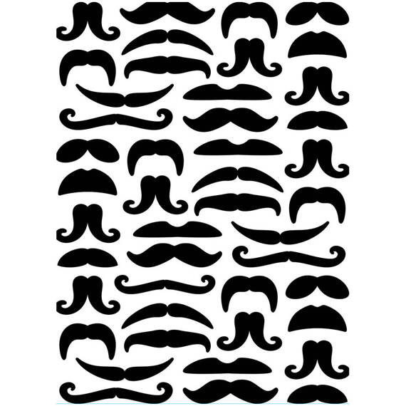 Prägefolder Embossing Folder - Vaessen Creative - Mustaches Schnurrbärte