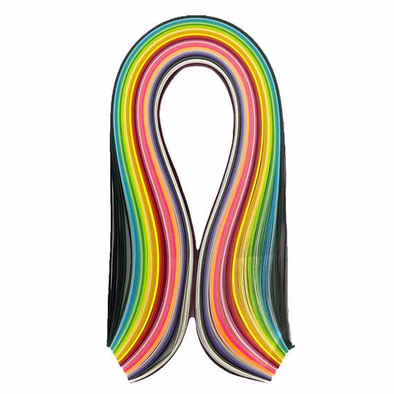 QUILLING STREIFEN 3 MM 40 FARBEN - 160 ST