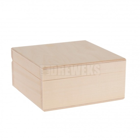 Quadratische Holzbox 10x10x5 cm