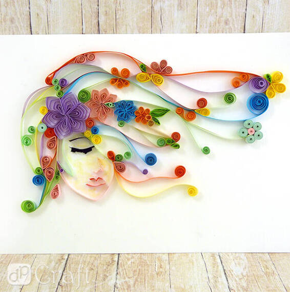 Quilling Streifen 3mm pastell - 100Stk.