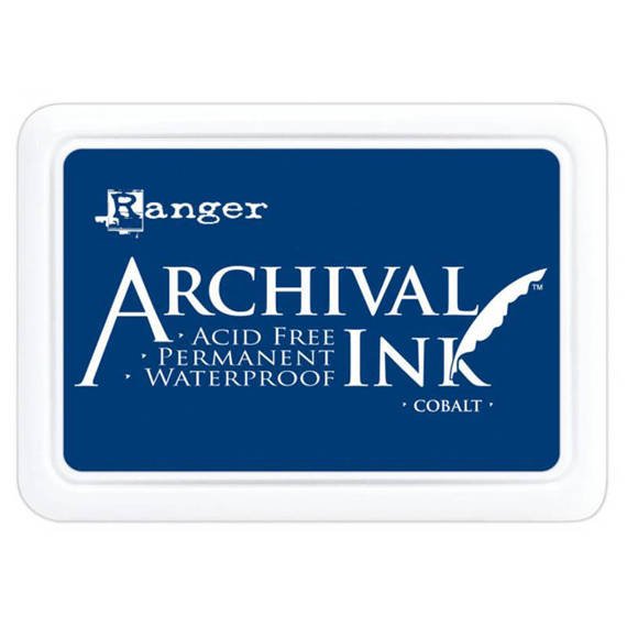 RANGER Archival Ink Pad - Feinkontur/Wasserfest - Cobalt